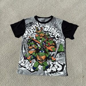 Teenage‎ Mutant Ninja Turtles TMNT Mayhem T Shirt Kids Size 14/16 Movie Cartoon